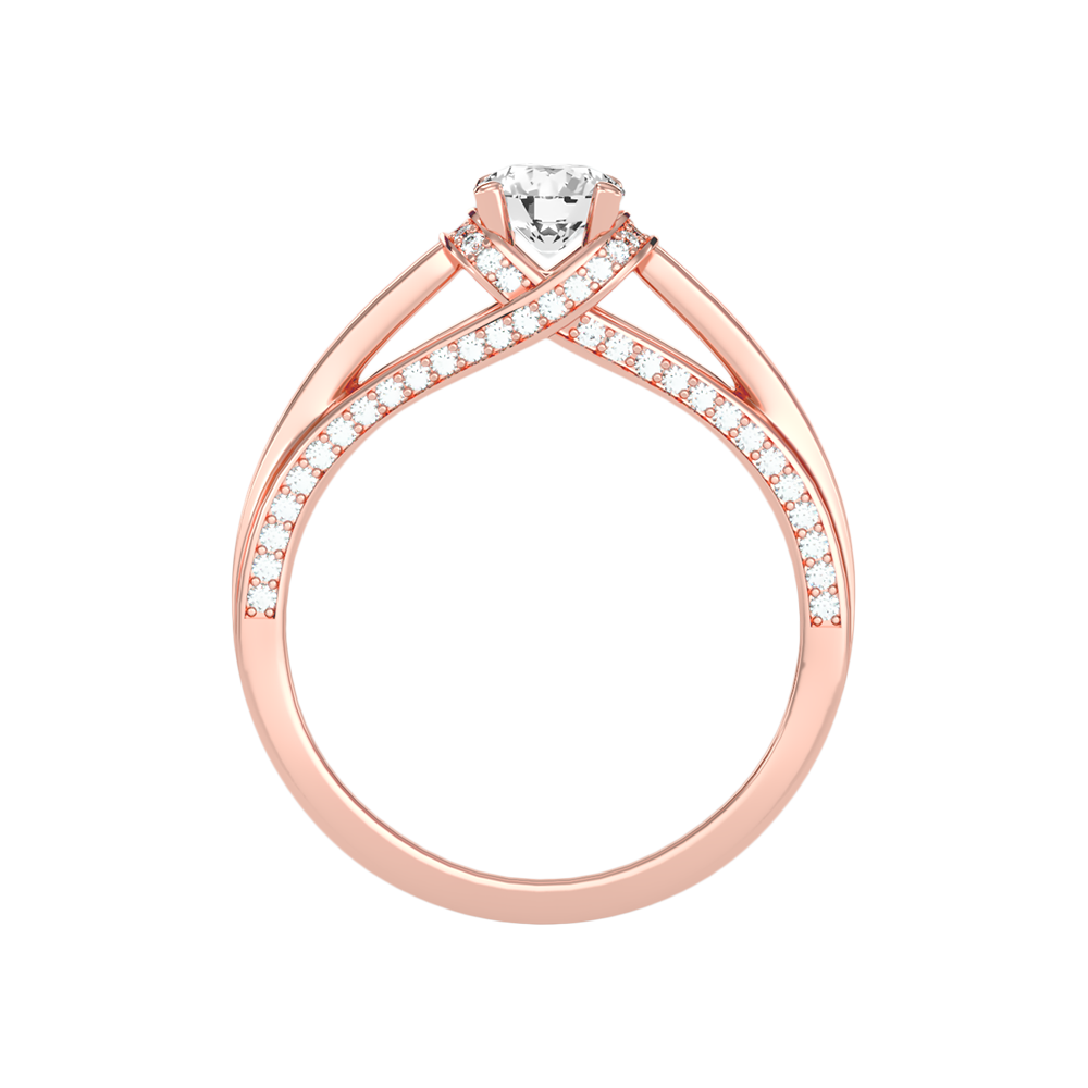 Estacacy Halo Ring In 925 Sterling Silver - One