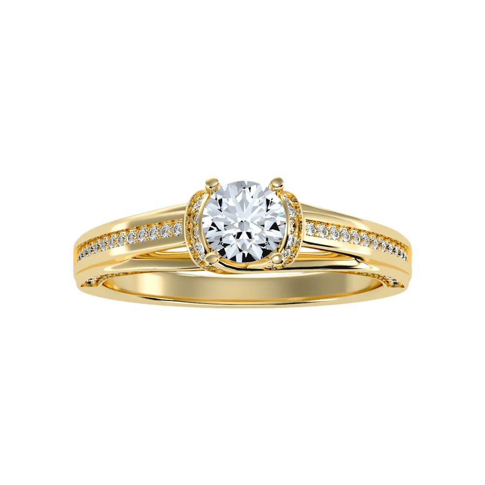 Estacacy Halo Ring In 925 Sterling Silver - Ten