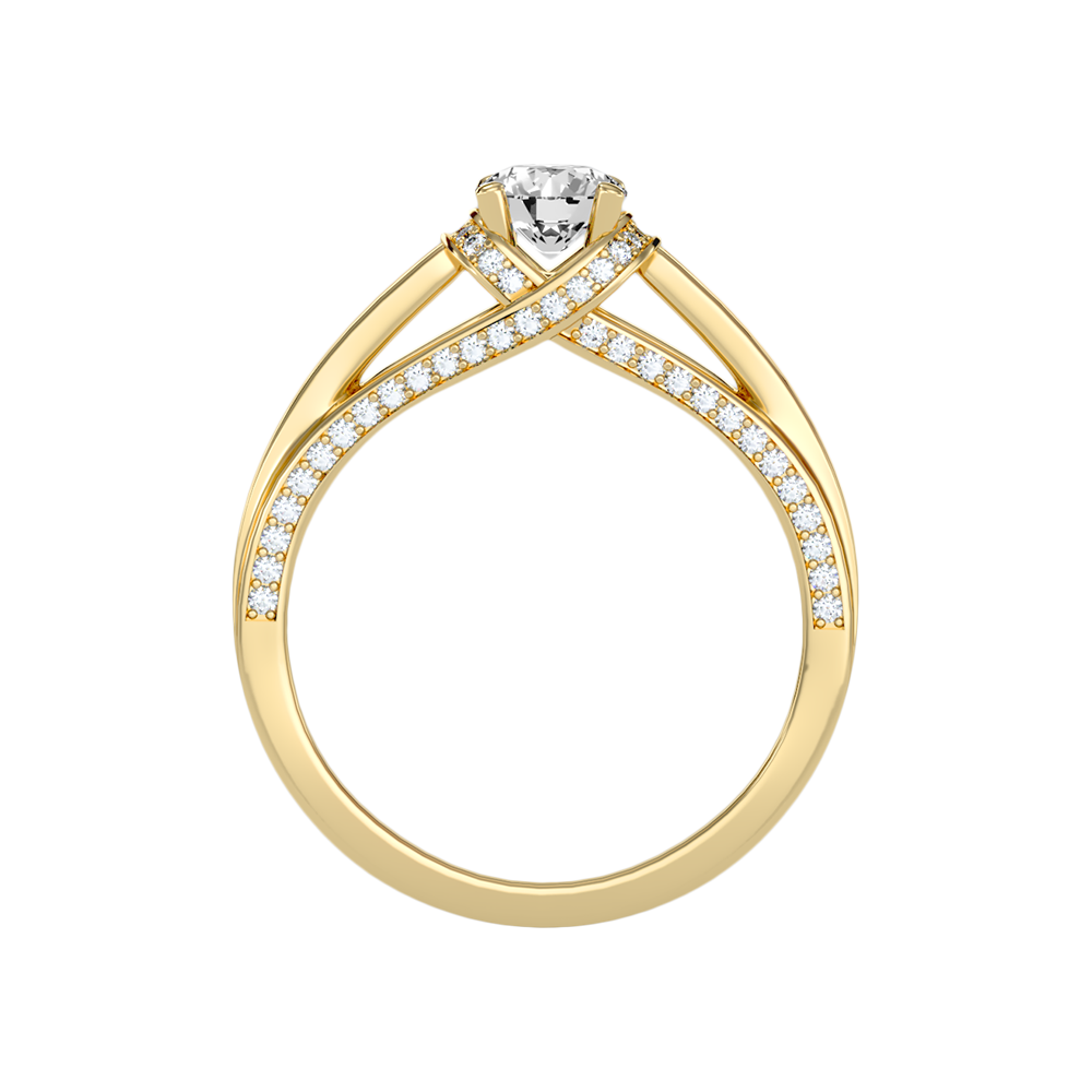 Estacacy Halo Ring In 925 Sterling Silver - Twelve