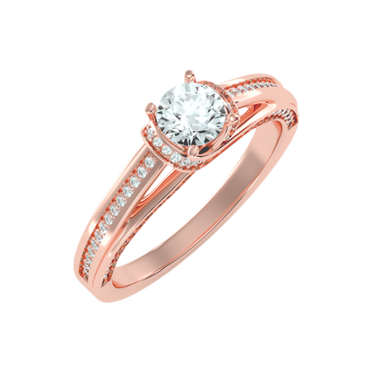 Estacacy Halo Ring In 925 Sterling Silver - Two
