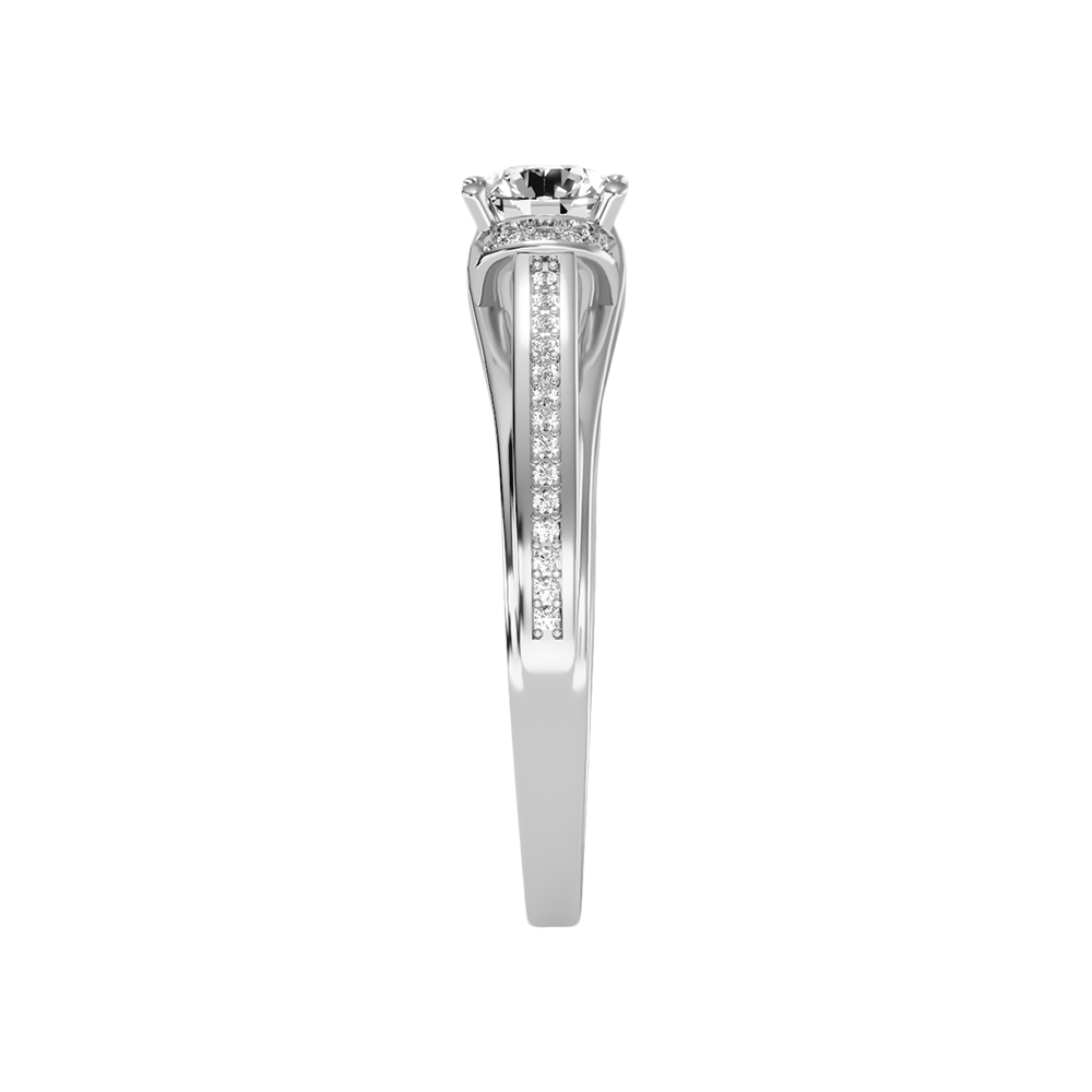 Estacacy Halo Ring In 925 Sterling Silver - Seven