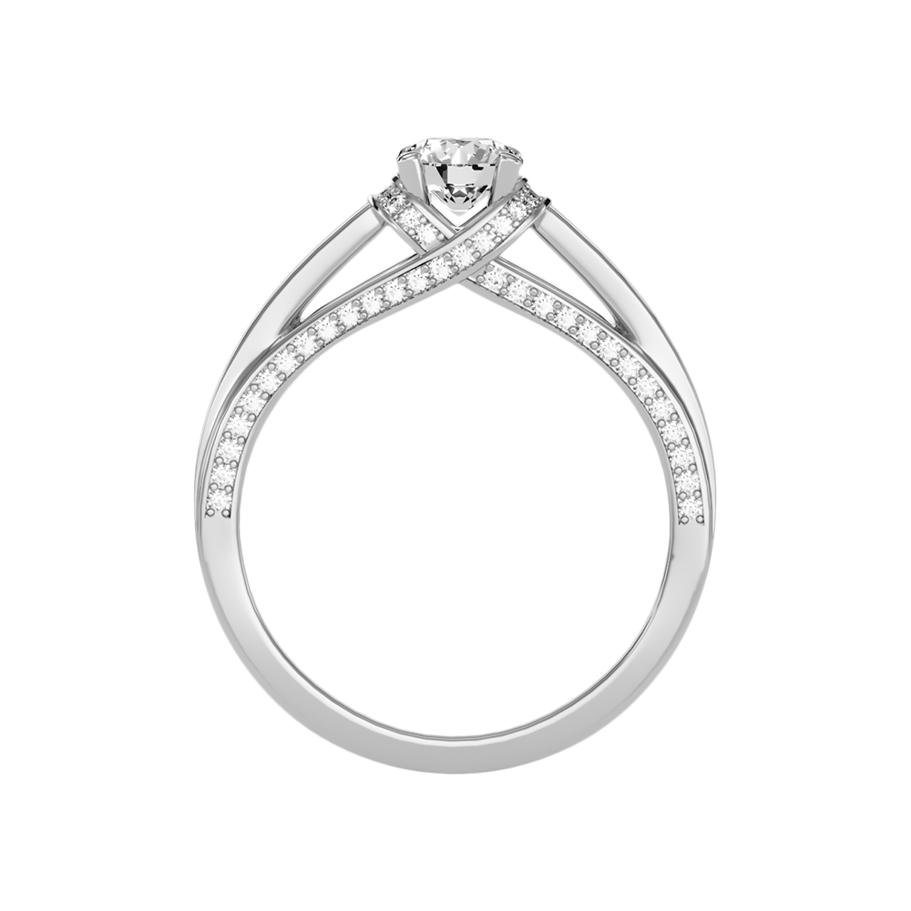 Estacacy Halo Ring In 925 Sterling Silver - Eight