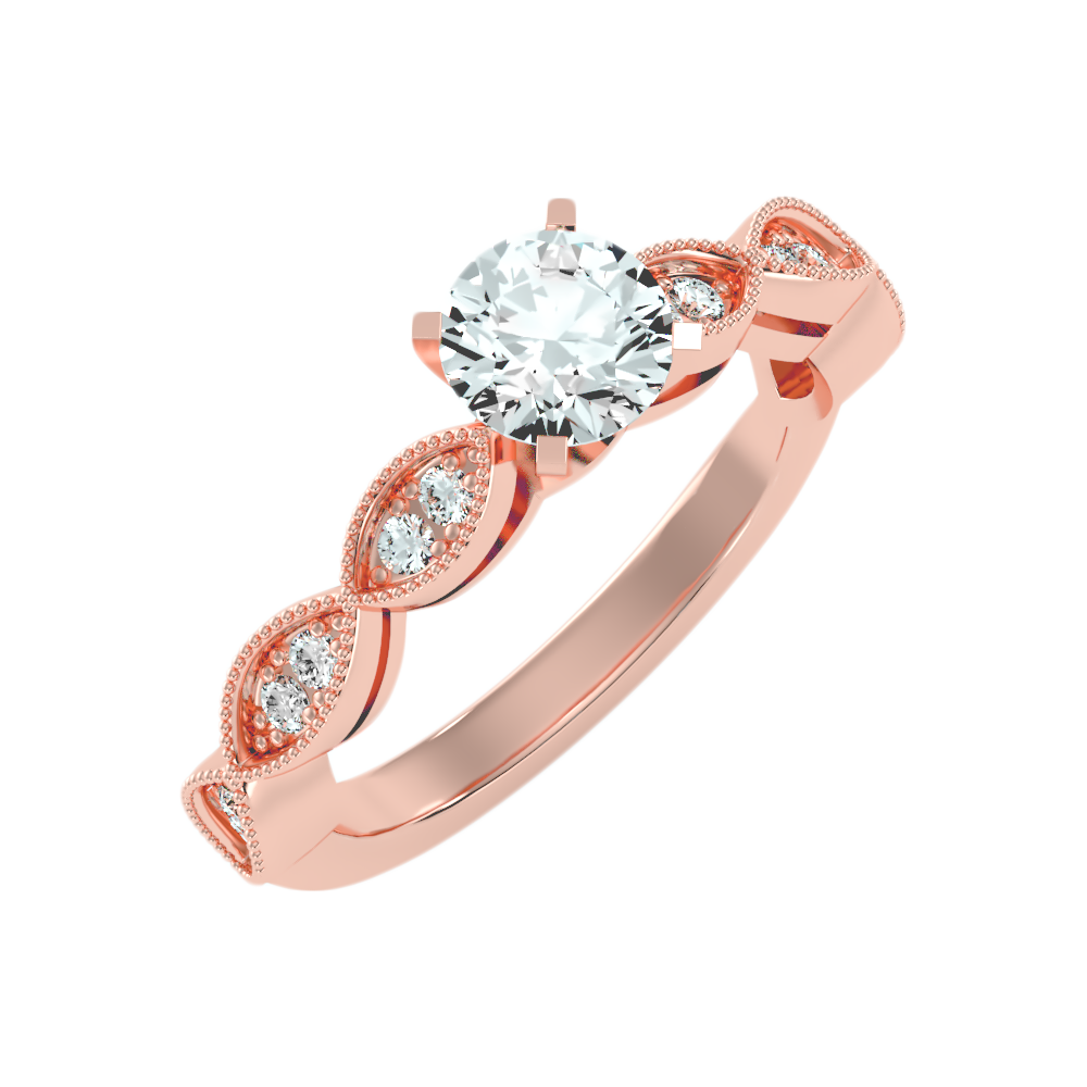 Estar Solitaire Ring In 925 Sterling Silver - One