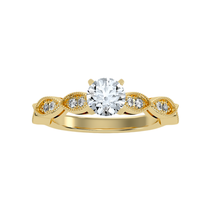 Estar Solitaire Ring In 925 Sterling Silver - Ten