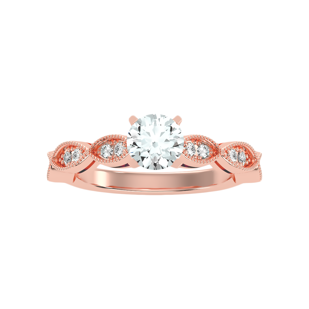 Estar Solitaire Ring In 925 Sterling Silver - Two