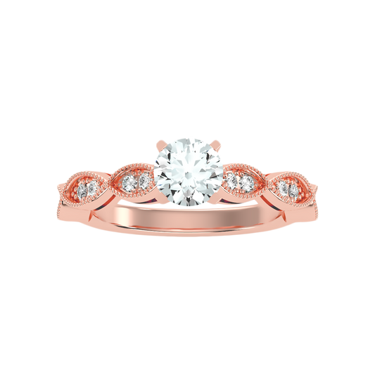 Estar Solitaire Ring In 925 Sterling Silver - Two