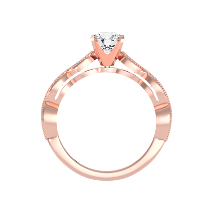Estar Solitaire Ring In 925 Sterling Silver - Four