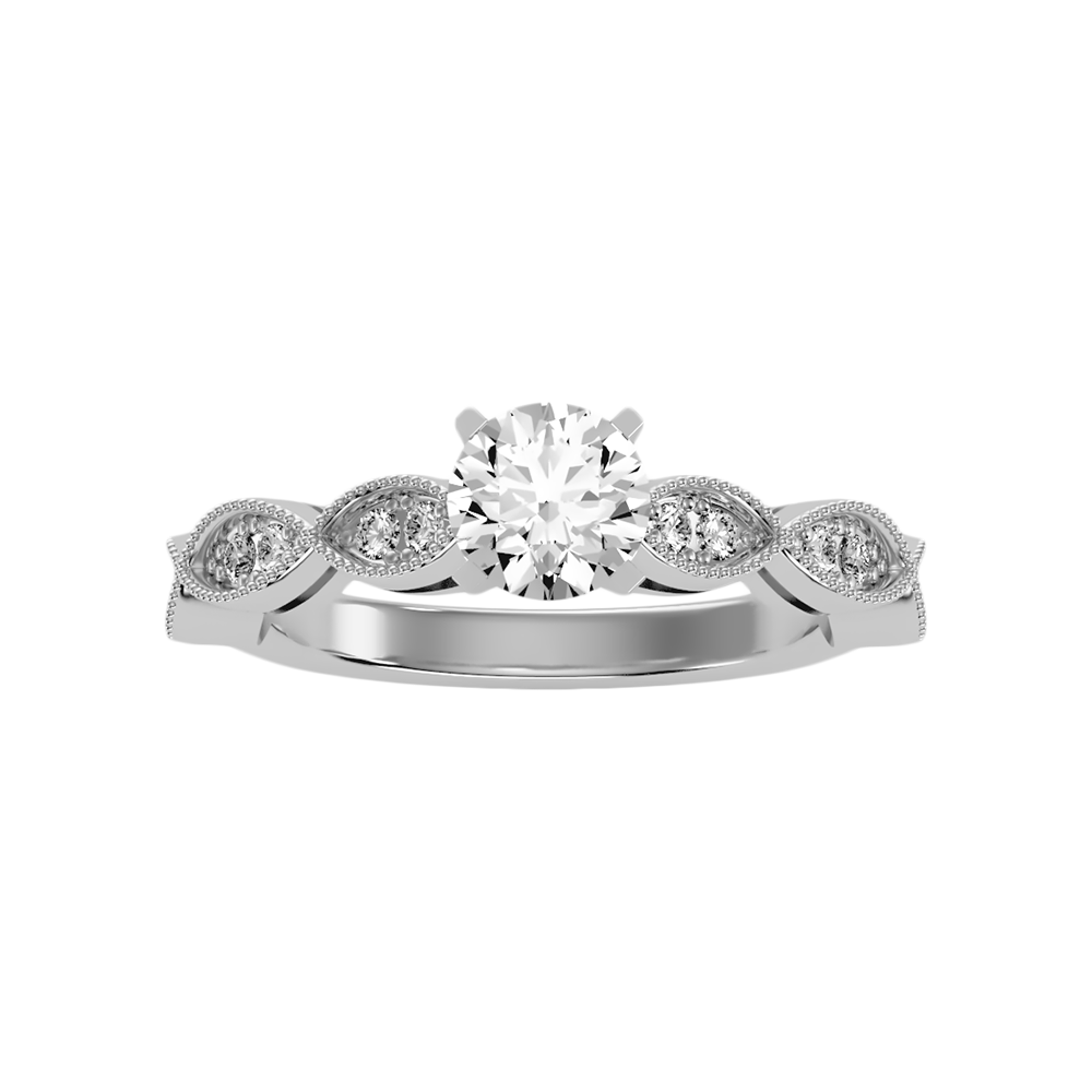 Estar Solitaire Ring In 925 Sterling Silver - Six