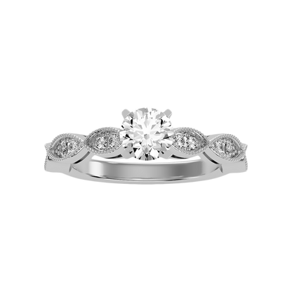 Estar Solitaire Ring In 925 Sterling Silver - Six