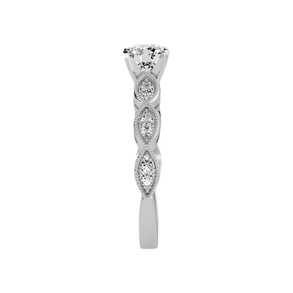Estar Solitaire Ring In 925 Sterling Silver - Seven