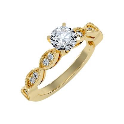 Estar Solitaire Ring In 925 Sterling Silver - Nine