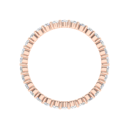 Estelle Full Eternity Ring In 925 Sterling Silver - Ten