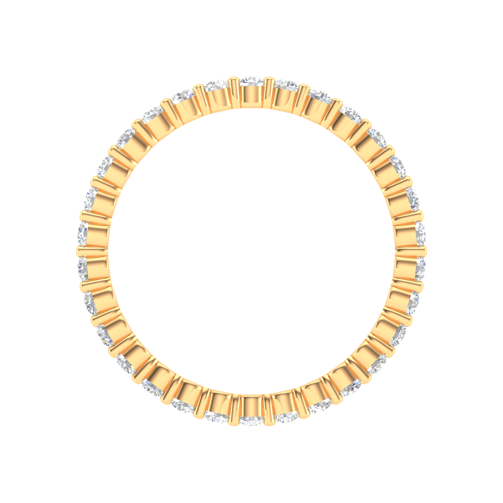 Estelle Full Eternity Ring In 925 Sterling Silver - Two