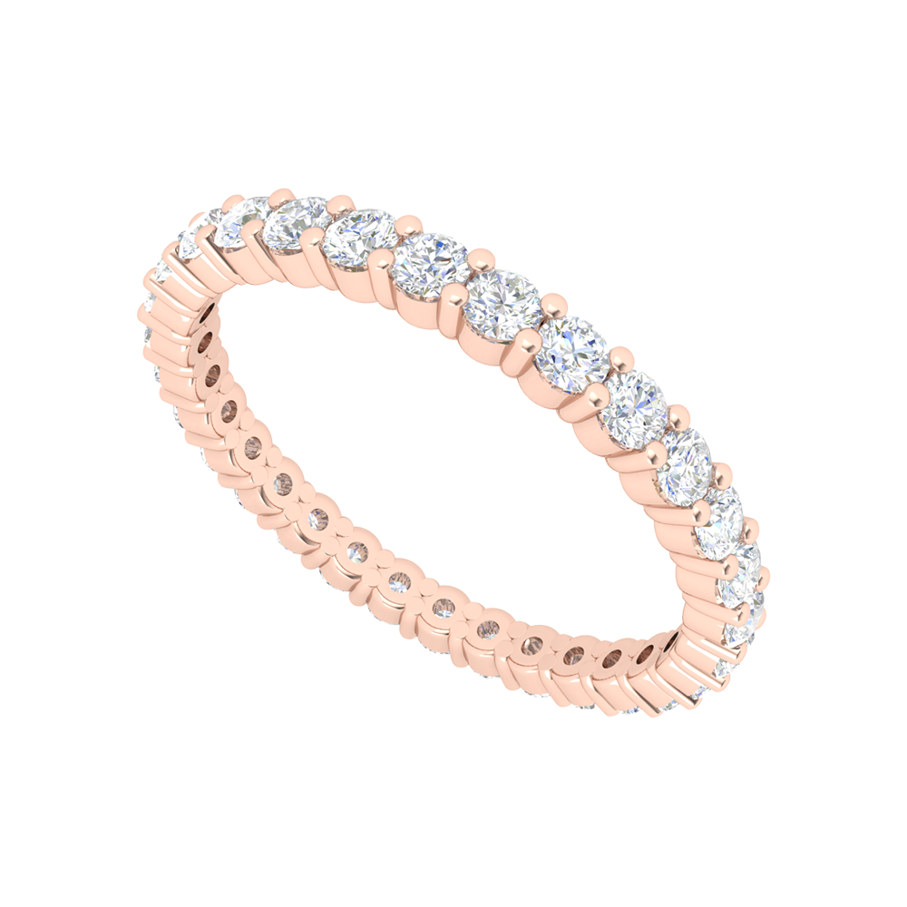 Estelle Full Eternity Ring In 925 Sterling Silver - Nine