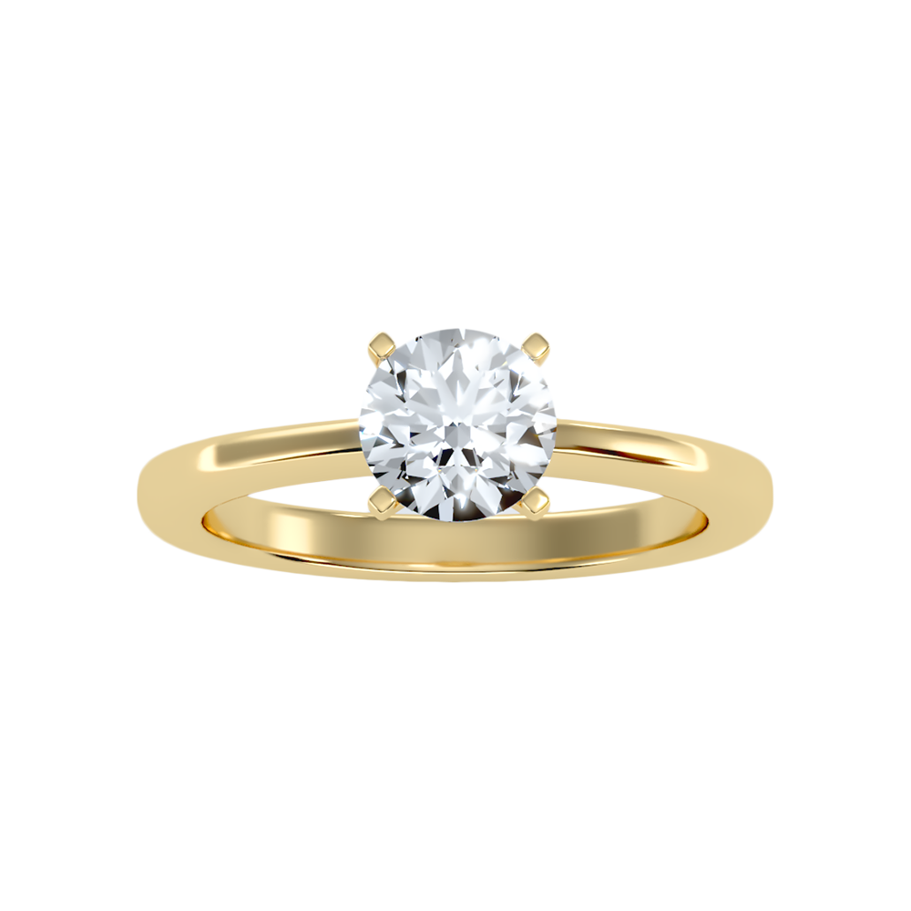 Etoile Classic Solitaire Ring In 925 Sterling Silver - Ten