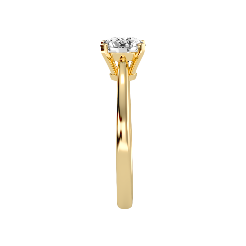 Etoile Classic Solitaire Ring In 925 Sterling Silver - Eleven