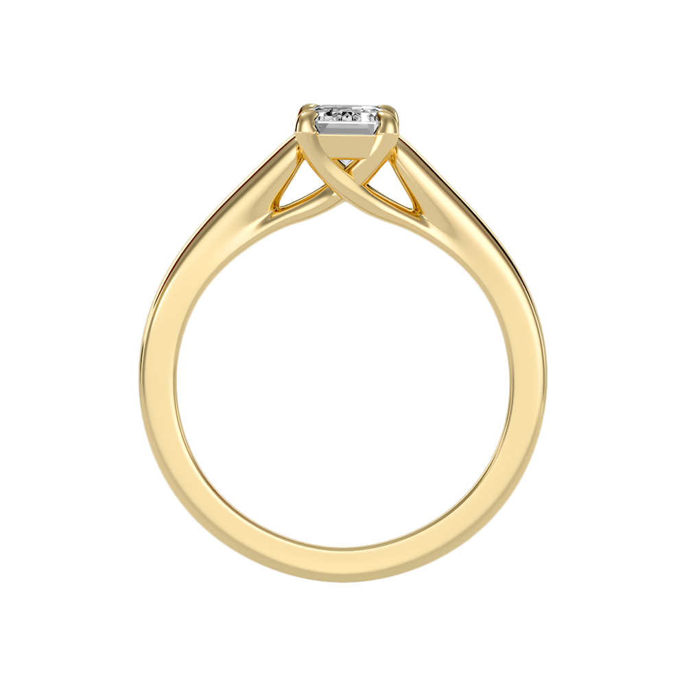 Etoile Emerald Solitaire Ring - Twelve