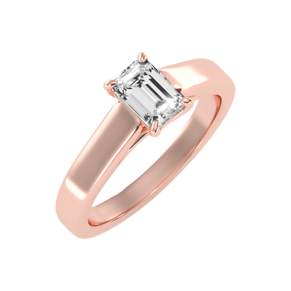 Etoile Emerald Solitaire Ring - Five