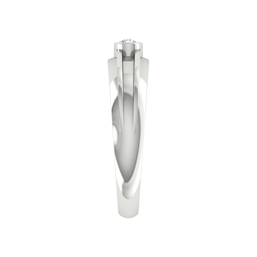 Etourdissant Single Stone Ring In 925 Sterling Silver - Seven