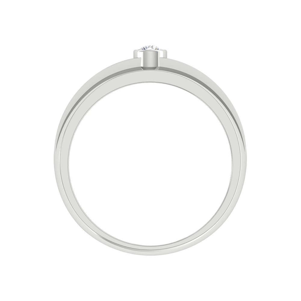 Etourdissant Single Stone Ring In 925 Sterling Silver - Eight