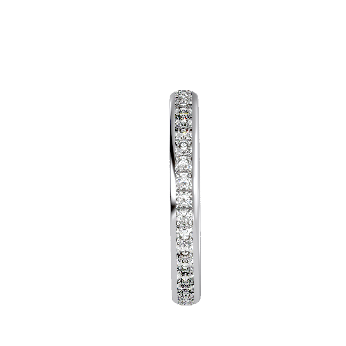 Rose Gold Diamond Eternity Wedding Band Ring - Eight