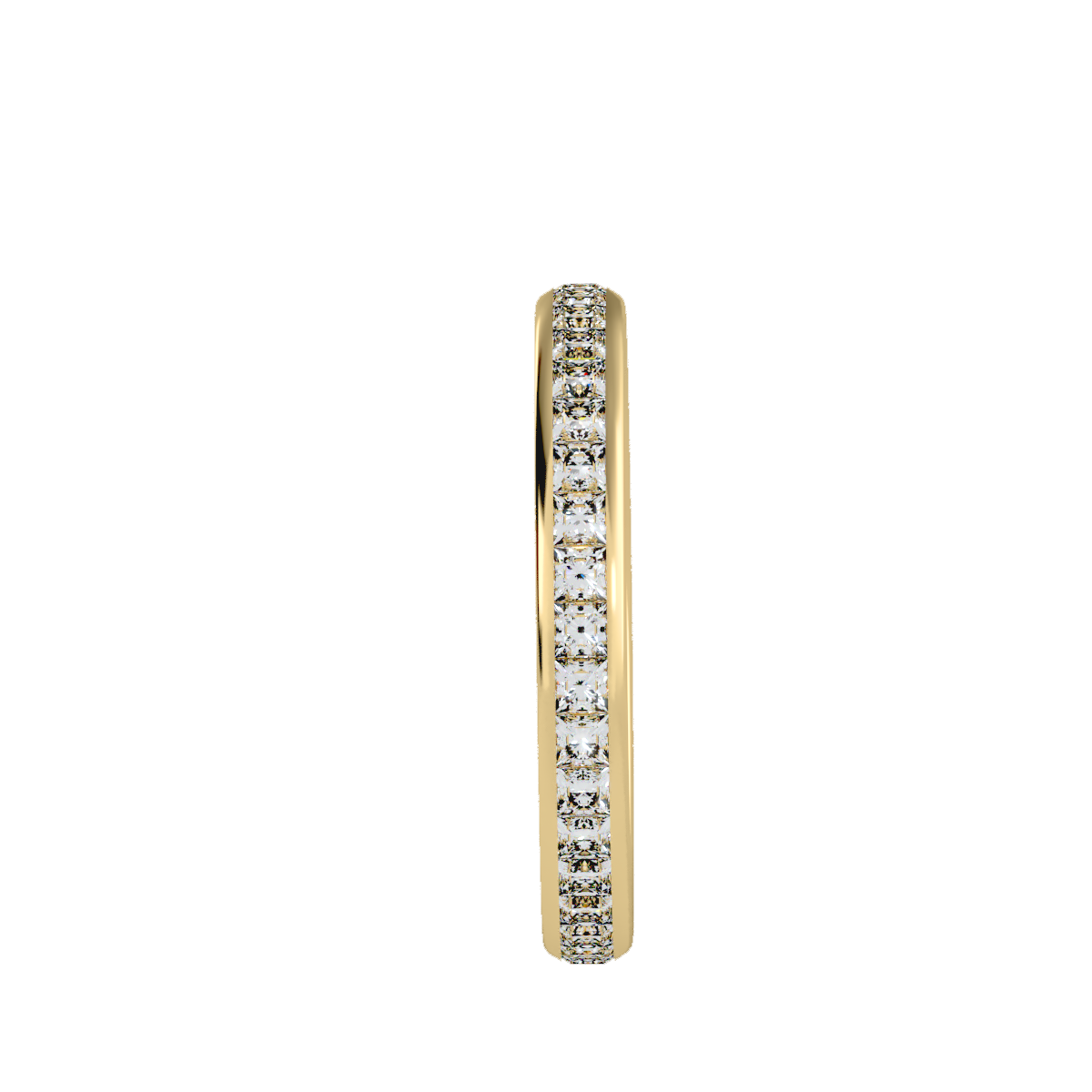 Rose Gold Diamond Eternity Wedding Band Ring - Twelve