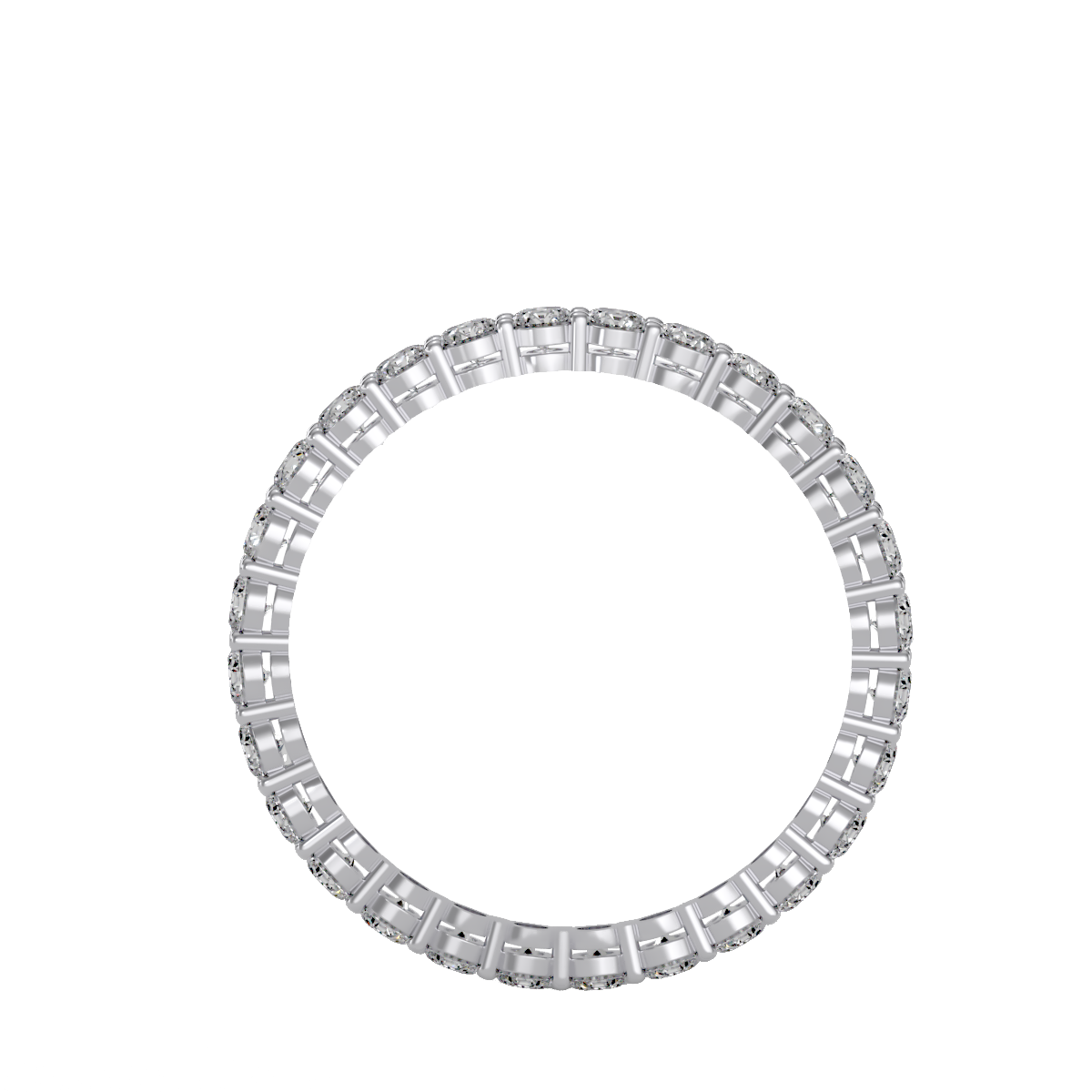 Rose Gold Diamond Eternity Band Ring With Greek Key Design - Six