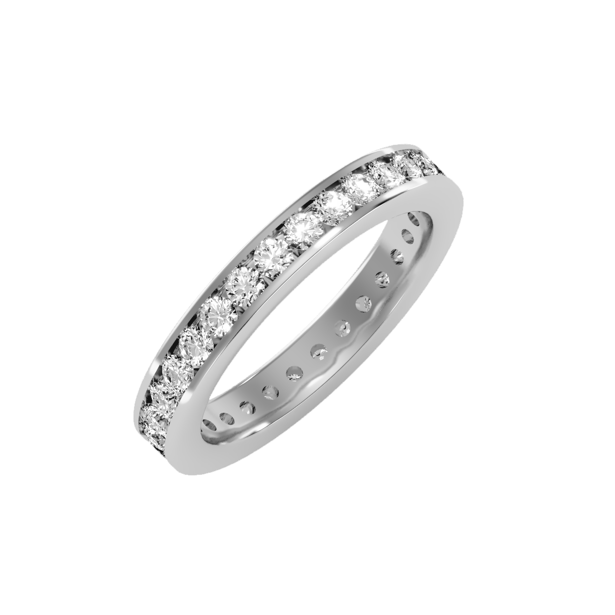 Rose Gold Flat Band Ring For Women  Classic Wedding Band - Seven