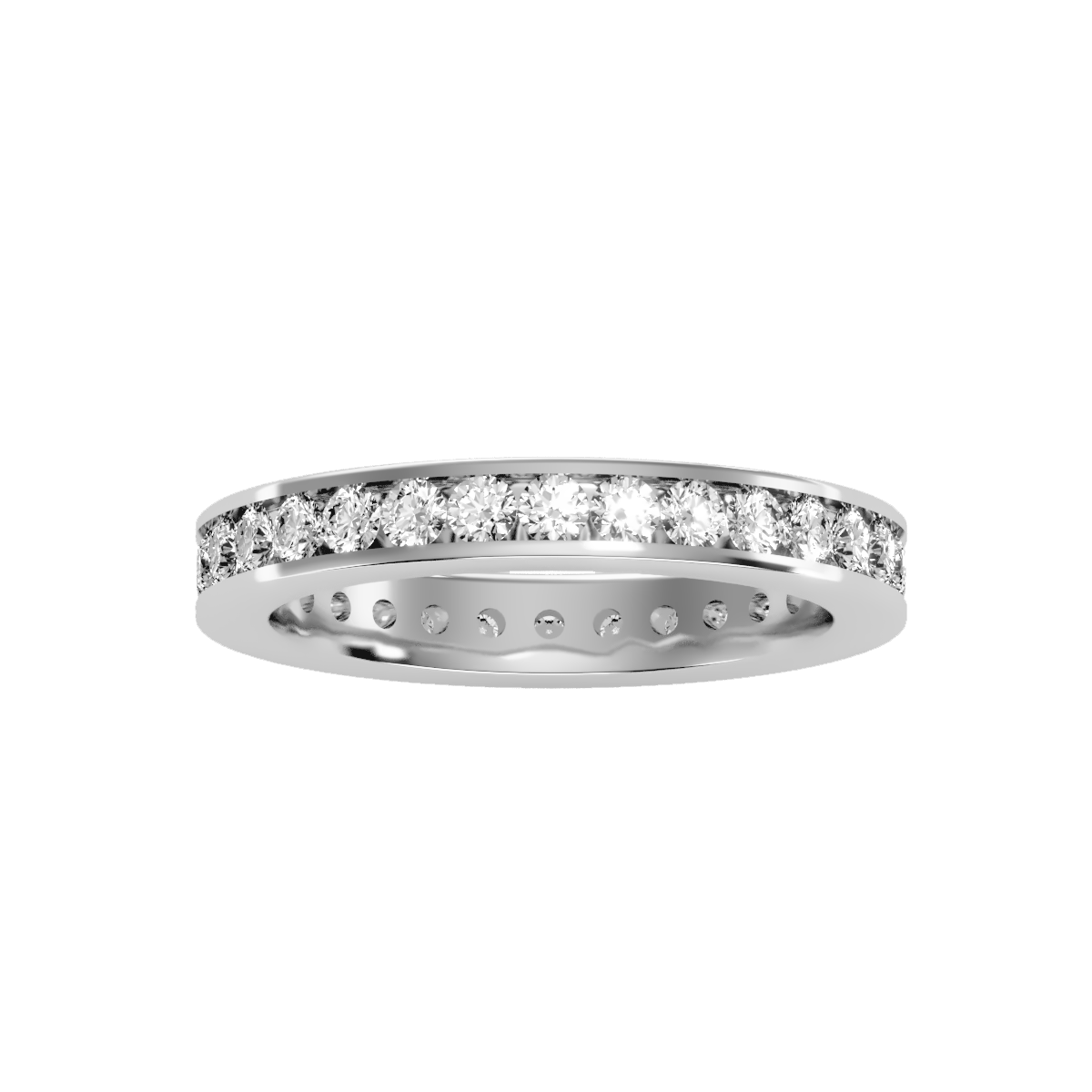 Rose Gold Flat Band Ring For Women  Classic Wedding Band - Nine