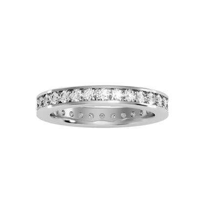 Rose Gold Flat Band Ring For Women  Classic Wedding Band - Nine