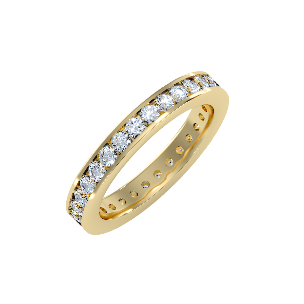 Rose Gold Flat Band Ring For Women  Classic Wedding Band - Eleven