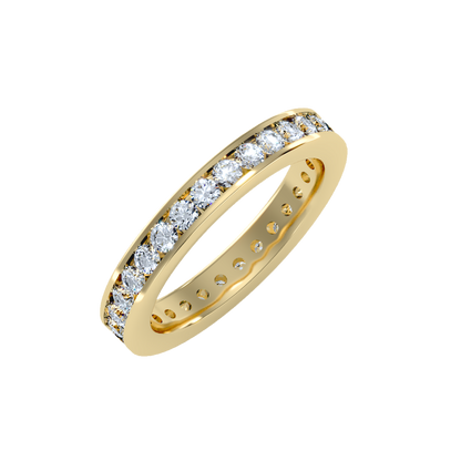 Rose Gold Flat Band Ring For Women  Classic Wedding Band - Eleven