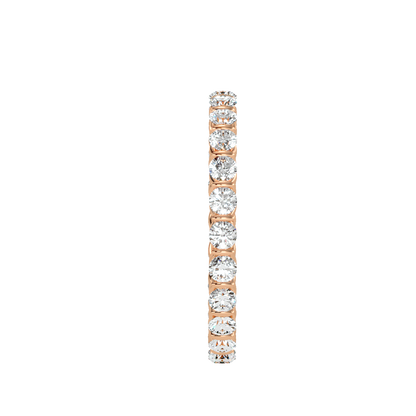 Rose Gold Diamond Eternity Band Ring - Four