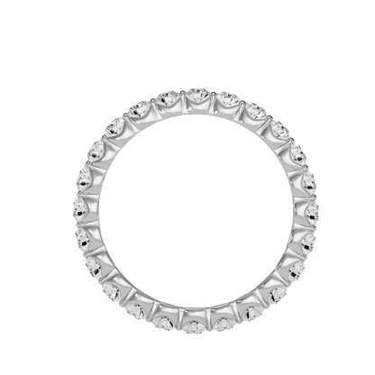 Rose Gold Diamond Eternity Band Ring - Six