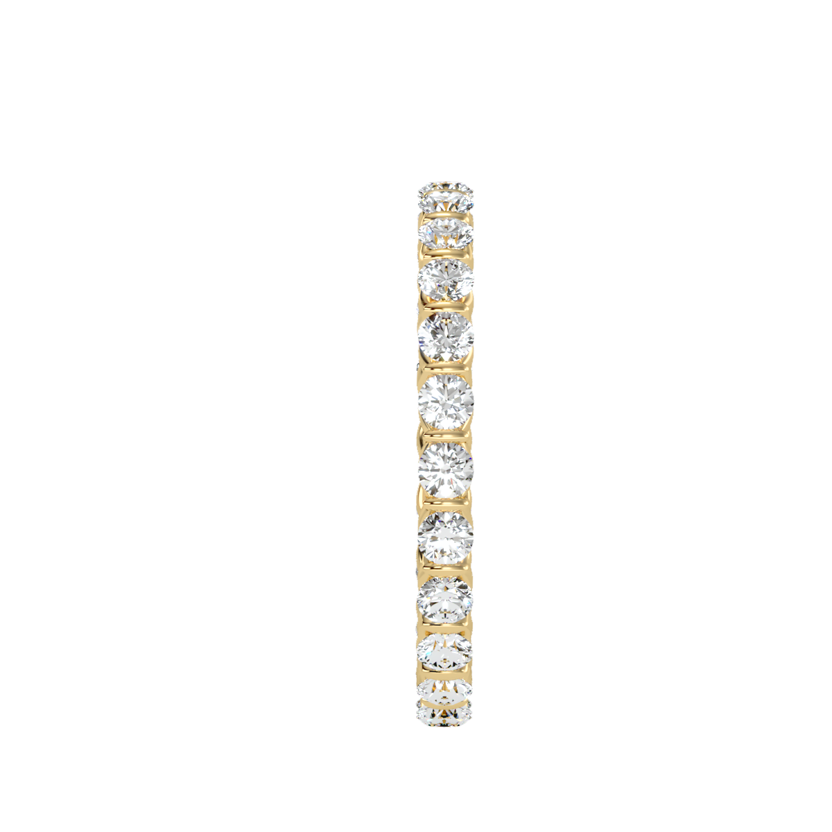 Rose Gold Diamond Eternity Band Ring - Twelve