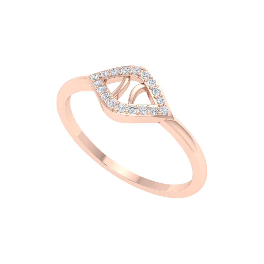 Eve Marquise Style Diamond Ring In 925 Sterling Silver - One