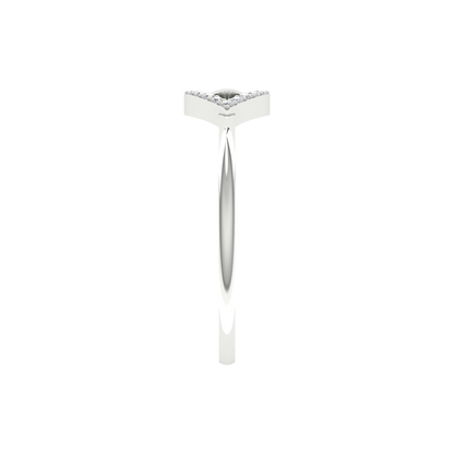 Eve Marquise Style Diamond Ring In 925 Sterling Silver - Seven