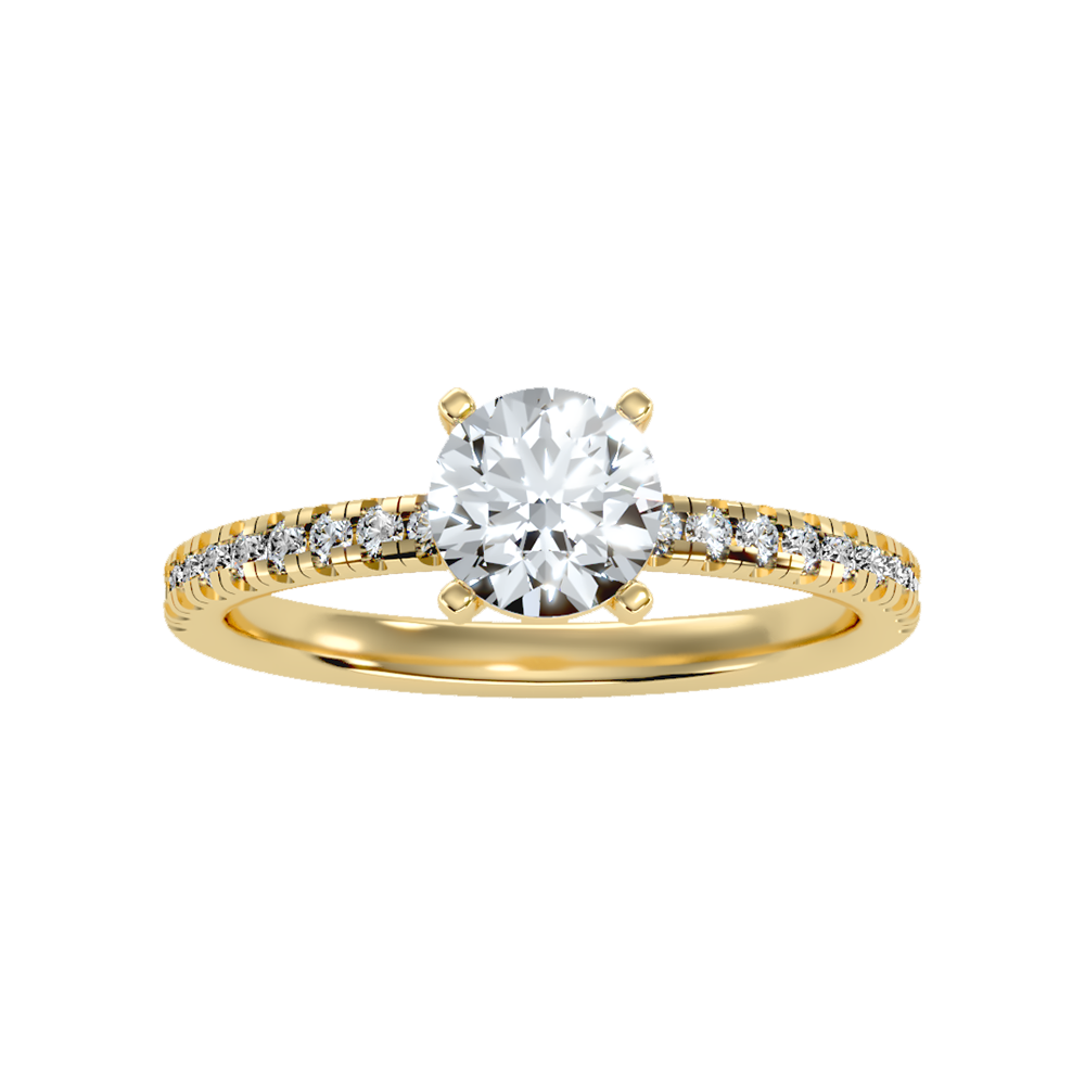 Exalted Solitaire Ring In 925 Sterling Silver - Ten