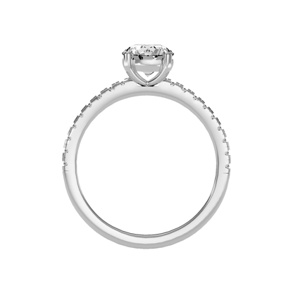 Exalted Solitaire Ring In 925 Sterling Silver - Two