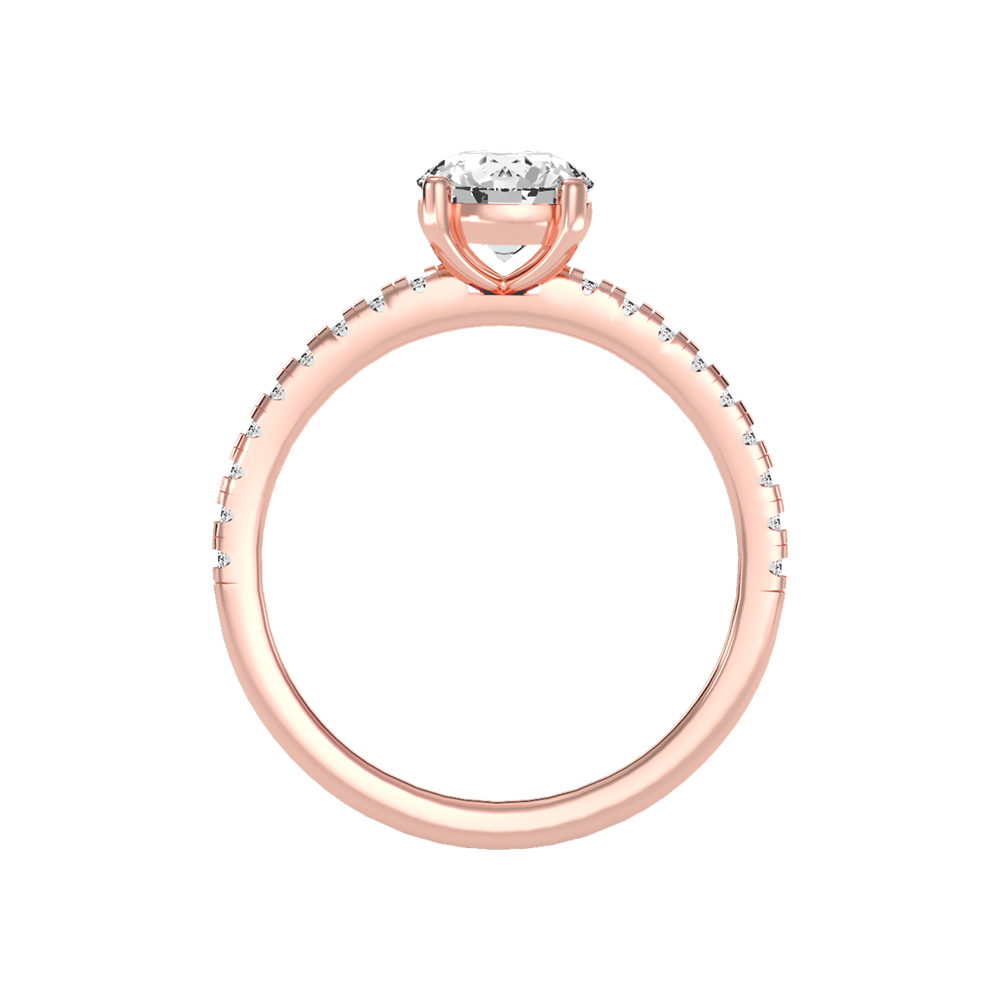 Exalted Solitaire Ring In 925 Sterling Silver - Six
