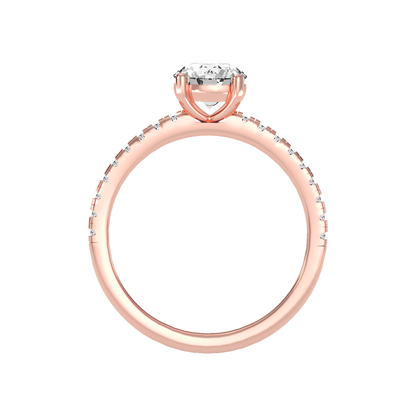 Exalted Solitaire Ring In 925 Sterling Silver - Six