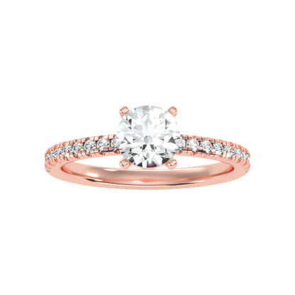 Exalted Solitaire Ring In 925 Sterling Silver - Seven