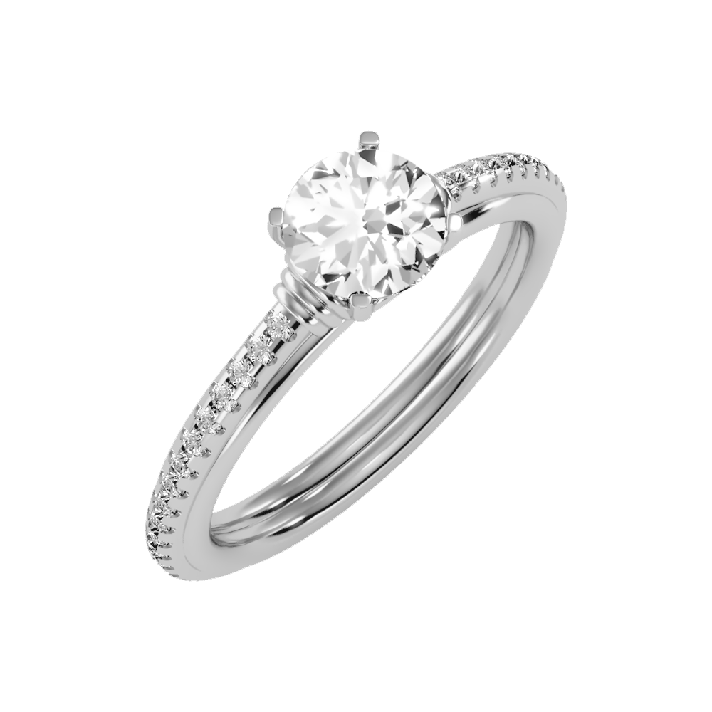 Excellant Solitaire Ring In 925 Sterling Silver - Two