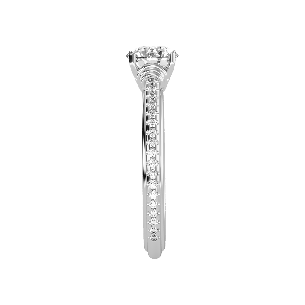 Excellant Solitaire Ring In 925 Sterling Silver - Five