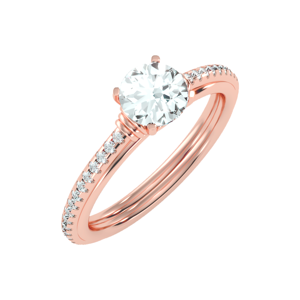Excellant Solitaire Ring In 925 Sterling Silver - Six