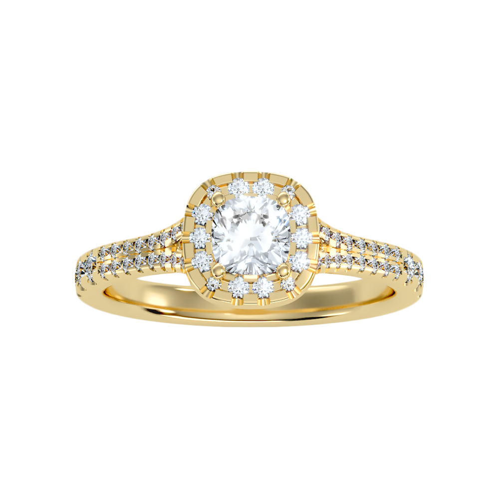 Excellent Halo Engagement Ring - Ten
