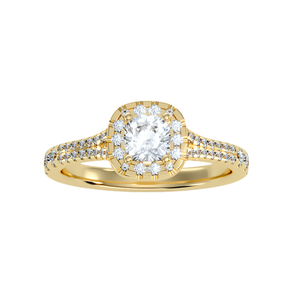 Excellent Halo Engagement Ring - Ten
