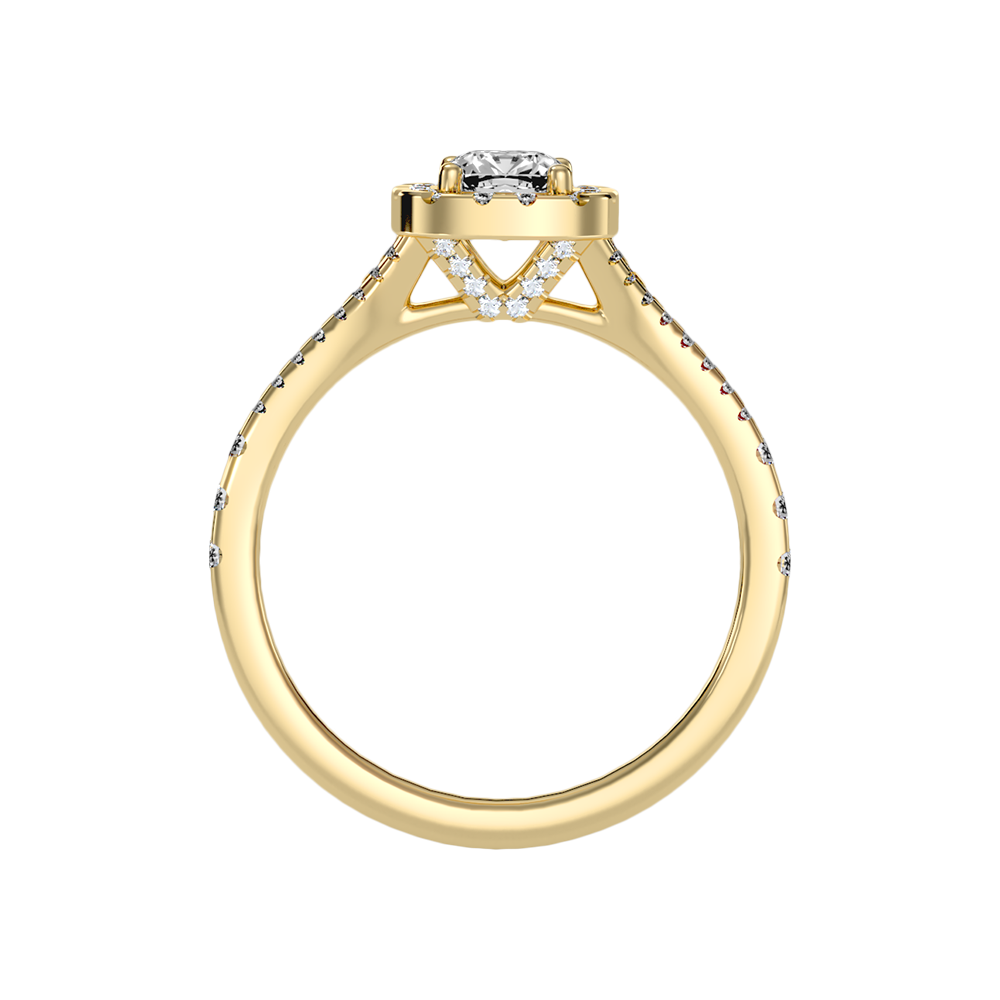 Excellent Halo Engagement Ring - Twelve