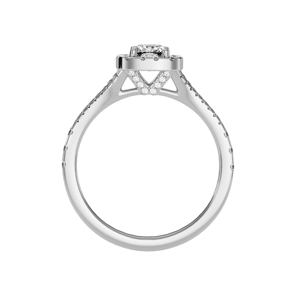 Excellent Halo Engagement Ring - Two