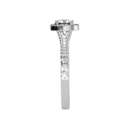 Excellent Halo Engagement Ring - Four